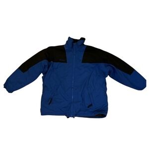 Vtg Columbia Sportswear Company Blue & Black Full Zip winter ins Jacket Men's L‎